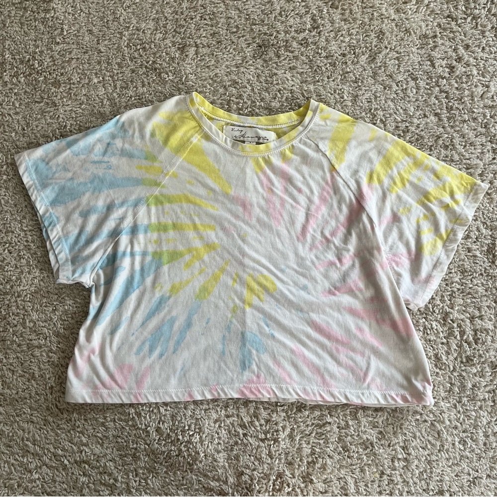 Vintage Havana Tie-Dye Cropped T-Shirt